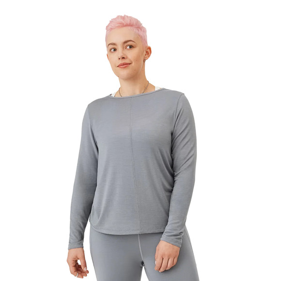 NWT allbirds Women's Natural Flow Studio Long Sleeve in Medium Gray SZ S - Picture 1 of 15